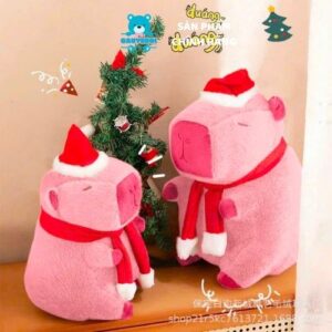 Gấu bông Capy noel hồng - Gấu Yêu Ơi1