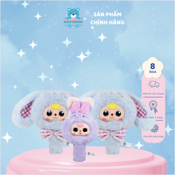 Gương Thần Baby Three - The Baby Three Mirror Cute Series Plush Art Toy - Set 8 Bé [CHÍNH HÃNG] - Gấu Yêu Ơi